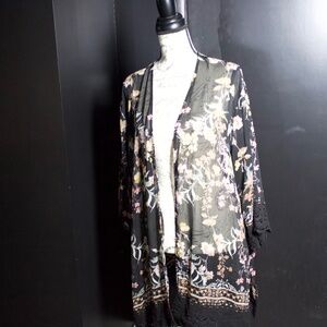 Mason & Belle 3X Floral Cardigan